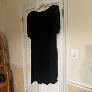 Vintage pleated midi dress